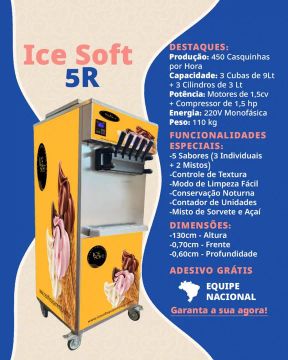 Máquinas de sorvete expresso e de Açaí 