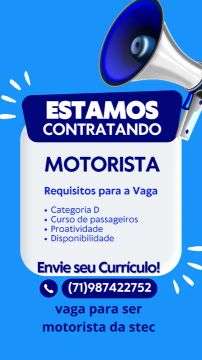 "motorista categoria d" - Vagas de emprego no Brasil