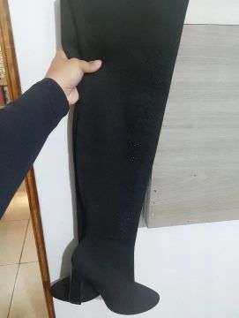Botas Over lança perfume Preta