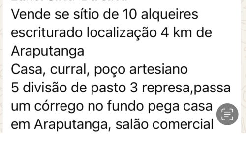 Vendo sítio 