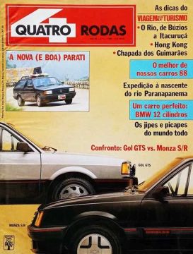 Gol GTS x Monza SR 1988 - Revista Quatro Rodas