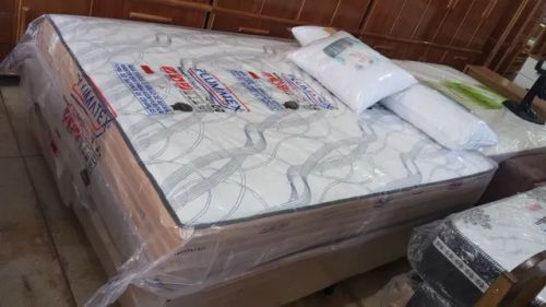 CONJUNTO BOX QUEEN MOLAS ENSACADAS,CAMA
