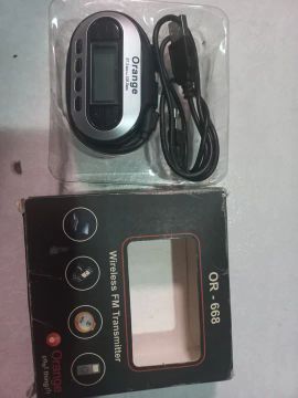 Transmissor FM Bluetooth para Carro - Orange