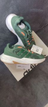 Tênis OZELLE Cloudfoam Lifestyle Running Adidas - Verde+laranja