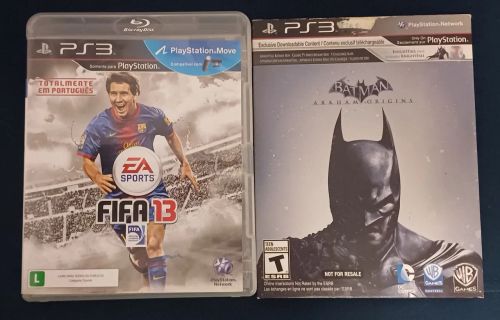 Jogos PS3 - FIFA 13 e Batman Arkham Origins