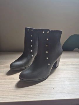 Bota de Couro - Via Marte - 38 - Preta