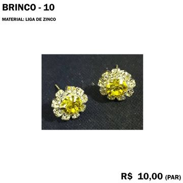 Brinco Flor Amarela - Modelo 27