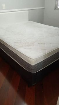 Colchão Lisboa Pillow Top Queen Size (1,98 x 1,58) + base (pouco uso, perfeito estado)