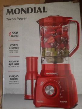 Liquidificador Mondial Turbo Power 550W - Novo