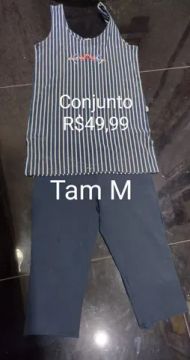 Conjunto azul marinho Tam M 
