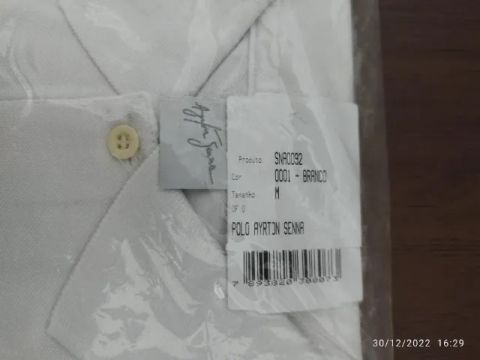 camisa Ayrton Senna  branca M