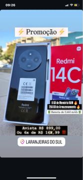 Redmi 14C 8GB RAM 256GB - NOVO - Promoção!