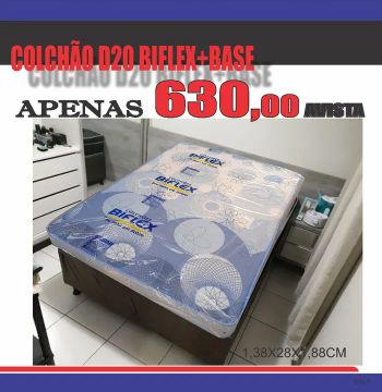 Colchão Casal D20  com base casal 