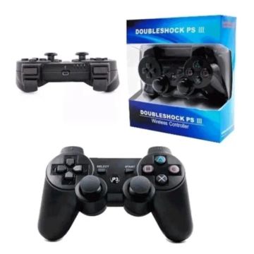 Controle Joystick Ps3 sem Fio Wireless Preto Doubleshock 