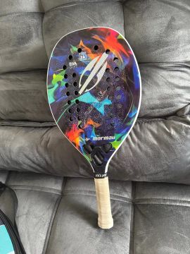 Raquete De Beach Tennis Mormaii Flexxxa Slim Carbon 3k +capa