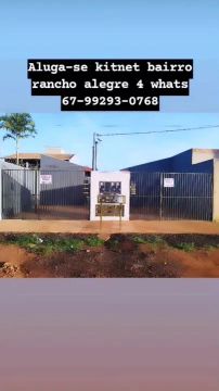 Aluga-se KitNet bairro rancho alegre 4 celular *
