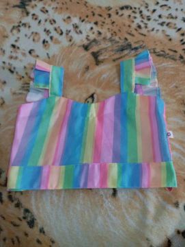 Blusa Infantil Listrada Arco-Íris