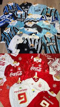 CAMISAS RETRÔ DUPLA GRENAL