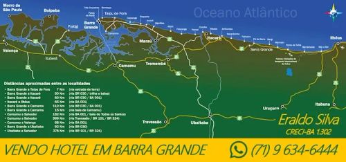 VENDO HOTEL - 21 SUITES - EM PLENO FUNCIONAMENTO - BARRA GRANDE - MARAU - BAHIA