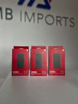 Carregador Portátil Xiaomi 20000 mAh - Novo