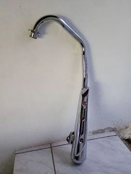 Escapamento Titan 150 ESD 04/08 com bacalhau 