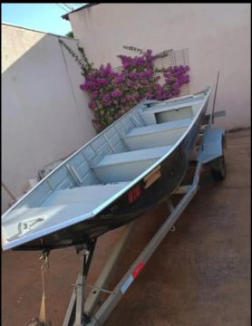 Barco de alumínio 4.0m - Novo