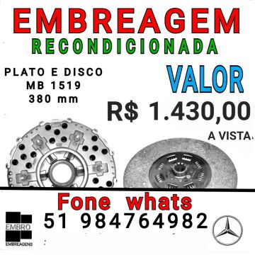 EMBREAGEM MERCEDES BENS 1519