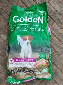 Ração Golden Seleção Natural Frango e Arroz 10,1Kg