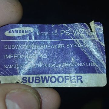 Subwoofer samsung PS-Wz12 6oh 