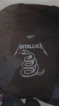Camiseta Metallica - Snake - Preta