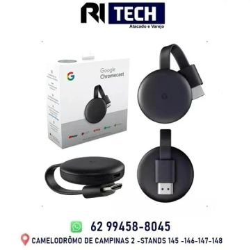 Google Chromecast 3 Geração Full Hd Transforma Tv em Smart