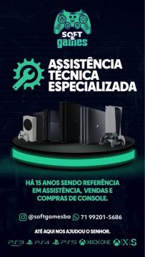 Assistência Técnica Especializada em Consoles de Vídeo Game( Somos Loja Física)