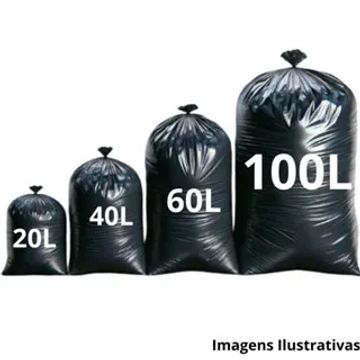 Sacos de Lixo com 100 unidades