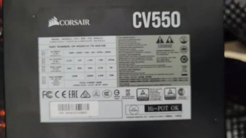 Fonte Corsair CV550 550W 80 Plus Bronze