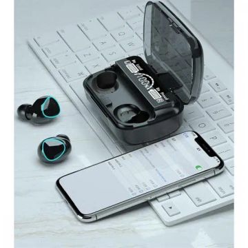Fone de Ouvido Bluetooth com Estojo de Carregamento