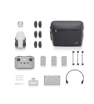 Drone Dji Mini 4k Com Kit Fly More Cor Cinza Lacrado