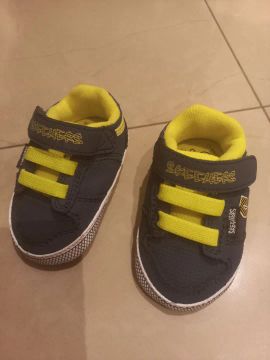 Tênis Infantil Skechers - Azul com Amarelo - Tamanho 22