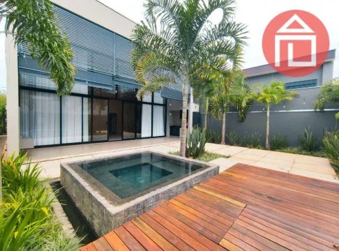 Casa com arquitetura icônica com 3 suítes à venda, 262 m² por R$ 2.000.000 - Condomínio Re