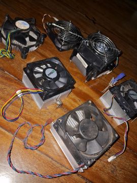 6 Coolers de CPU - Diversos Modelos Intel e AMD baratinho para desocupar lugar 