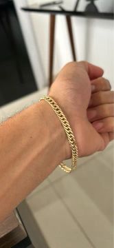Pulseira grumet 4,95g Ouro 18k 750