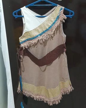Vestido Infantil Fantasia Pocahontas 5-7 anos
