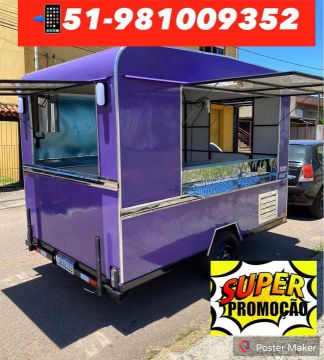 FOOD TRUCK TRAILER DE FÁBRICA EM ATÉ 18x CARTÃO