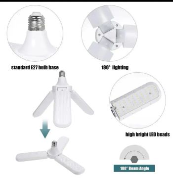Kit com 02 Lâmpada LED 180° - Iluminação potente e versátil