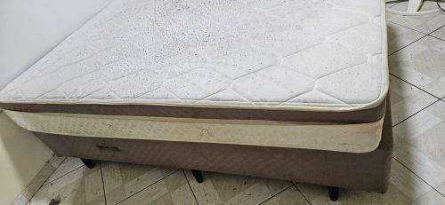 Colchão casal + base box