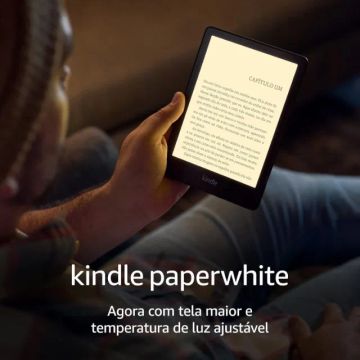 Kindle Paperwhite 8GB 11ª Geração tela de 6,8 polegadas + capa