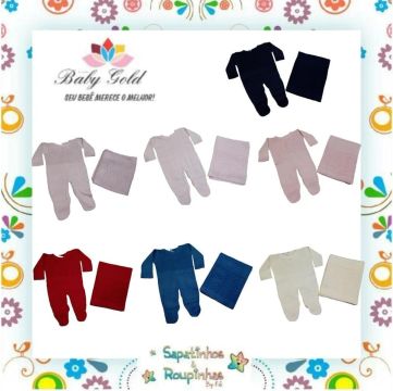 Baby Gold - Saída Maternidade em Tricot 2 Peças