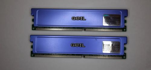 Par memórias Geil 1gb