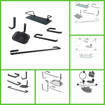 Kit assessório para banheiro instalado 