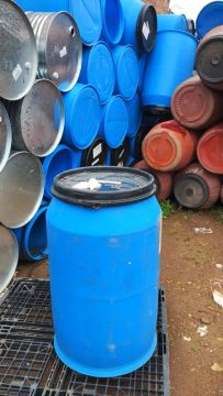 Tambor de plástico azul 200 litros