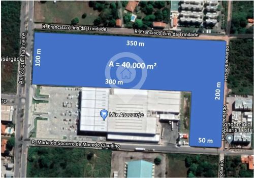 Terreno comercial para locação no bairro Uruguai em Teresina-PI: 16.840,00 m² de área disp